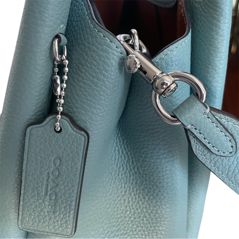 Coach Lana 23 Aquamarine Blue Leather Handbag Crossbody Bag Rare Color NWOT - Picture 8 of 13